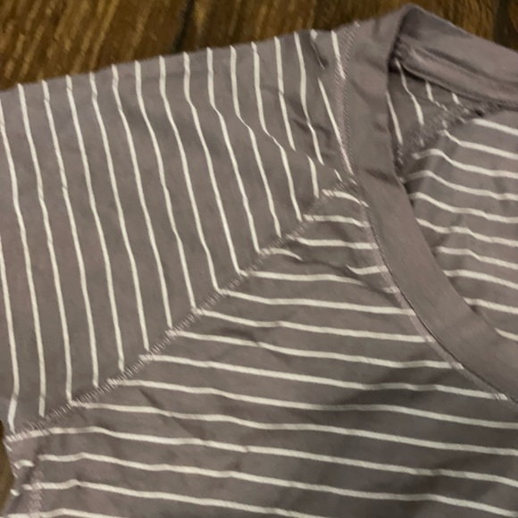 Calia Carrie Underwood Activewear Tee Striped Stretch Short Sleeve - Picture 3 of 5